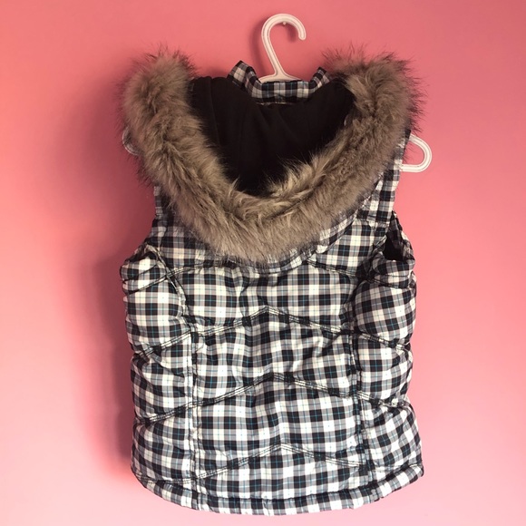 Aeropostale Plaid Puffer Vest - Picture 3 of 8